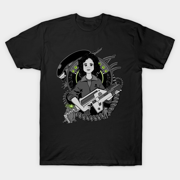 Ellen Ripley T-Shirt by Malakian Art